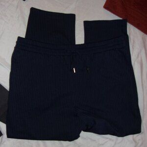 pin striped blue casual dress size extra large joggers pants womens stretch top